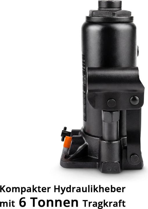 Produktbild Stahlwerk Hydraulikheber 6 Tonnen Hubkraft 200-405 mm Stempelwagenheber Autoheber Wagenheber