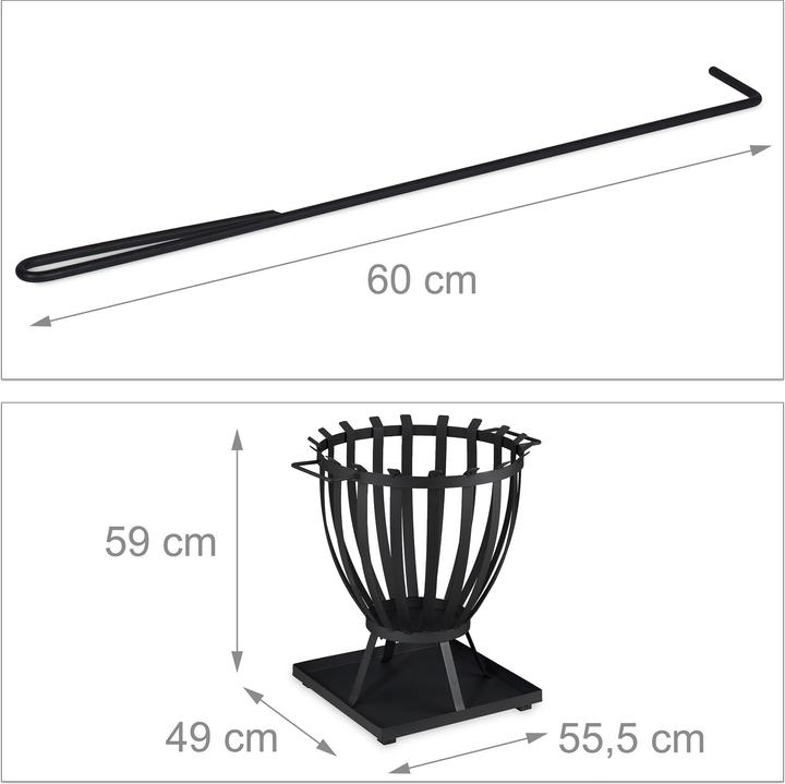 Produktbild Relaxdays Feuerkorb (55.50 cm)