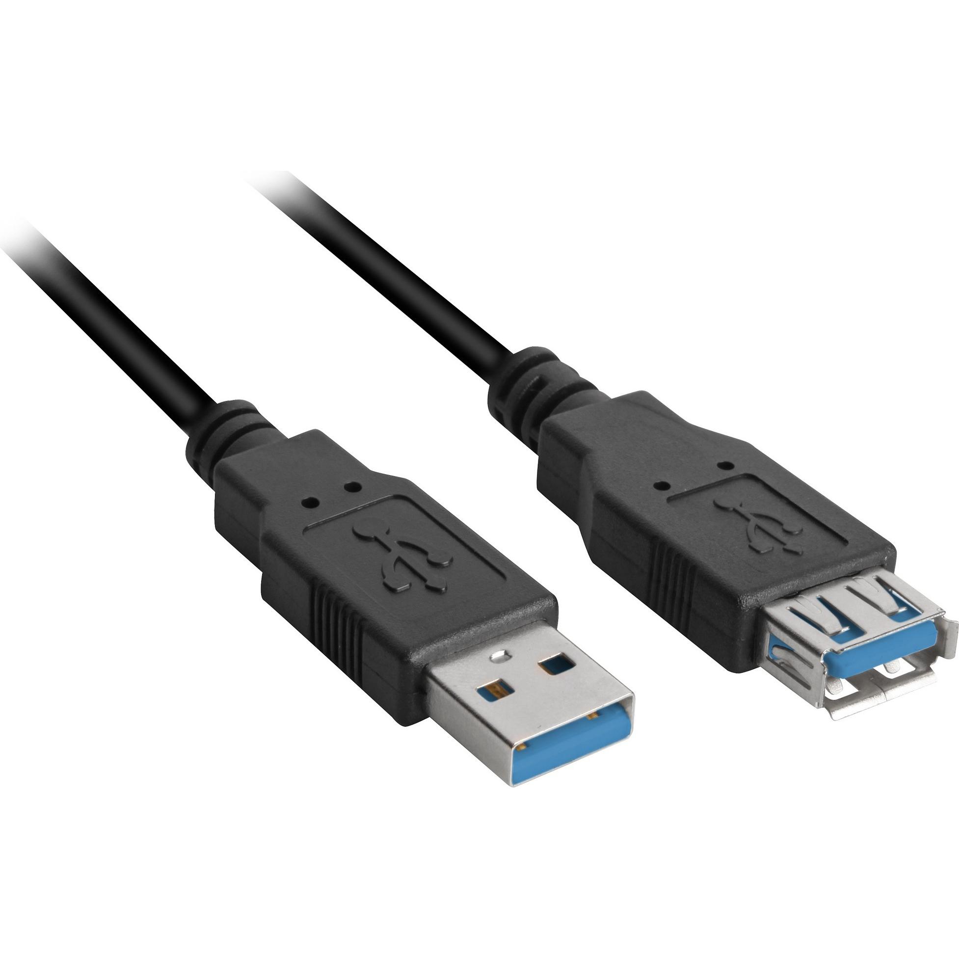 Sharkoon USB 3.0 Verlängerungskabel (2 m, USB 3.0), Cavo USB