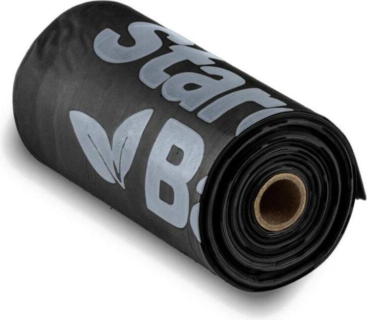 Actual product image Starch Bag STARCHBAG BIO compostable poo bags black - 8x15 pieces (Cat, Dog)