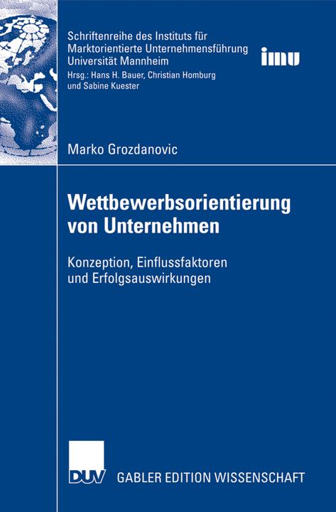 Produktbild Wettbewerbsorientierung von Unternehmen (Marko Grozdanovic, 2007)