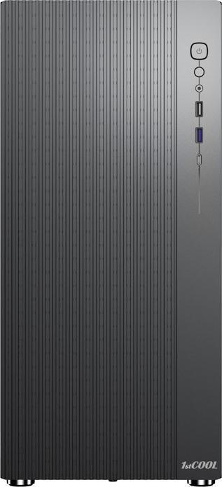 Produktbild 1st Cool 1stCOOL G4, ATX case, USB3.0, USB-C, 2x fan, black (ATX)