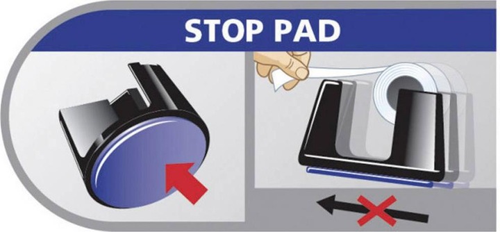 Actual product image tesa EASY CUT SMART adhesive tape dispenser for tables, with anti-slip technology, incl. 1 roll of