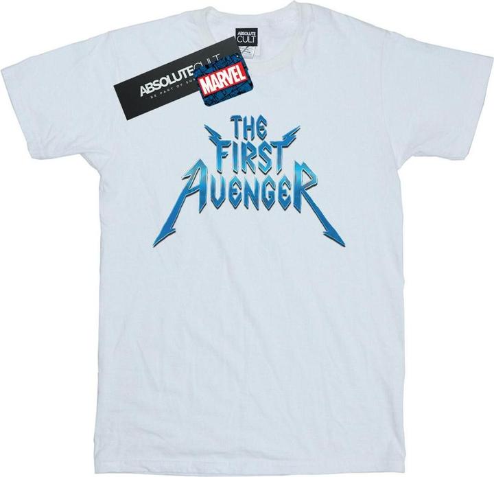 Immagine prodotto The First Avenger Metal Logo Maglietta Uomo (XL)