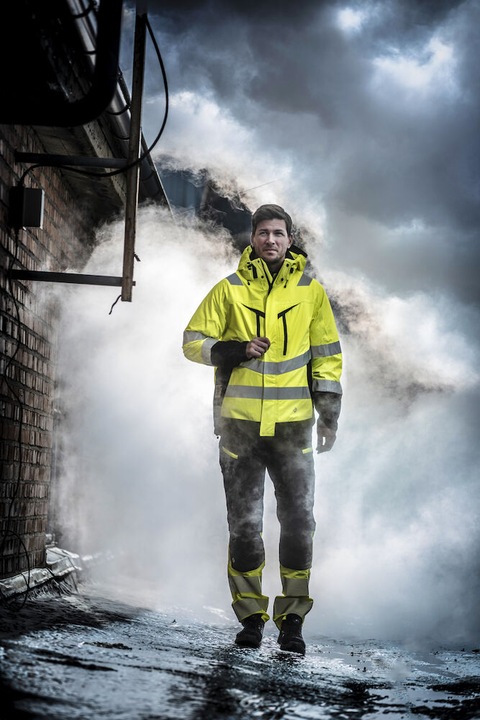 Actual product image Projob Wind and waterproof parka 3-in-1 EN ISO 20471 class 3/2 (L)