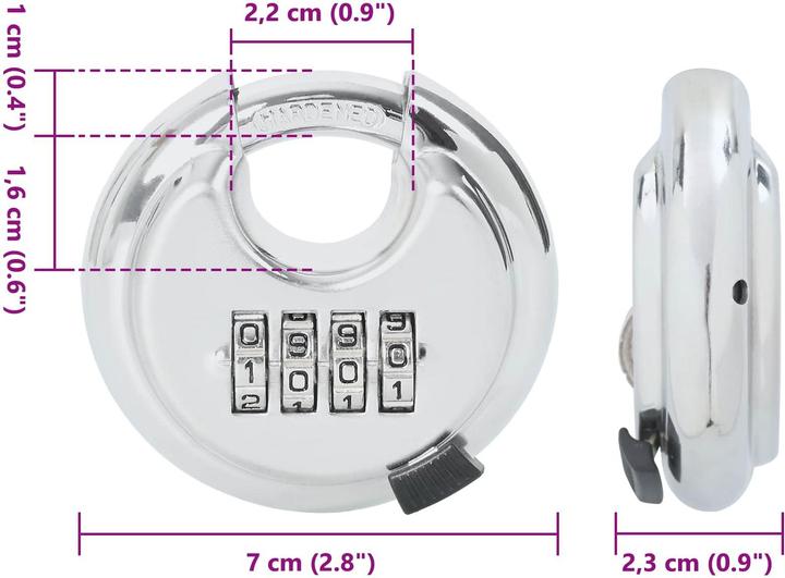 Actual product image vidaXL Diskusschloss