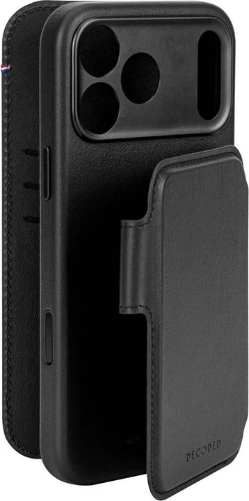 Actual product image Decoded Leather Detachable Wallet Apple iPhone 17 Pro Max Black (Apple iPhone 17 Pro Max)