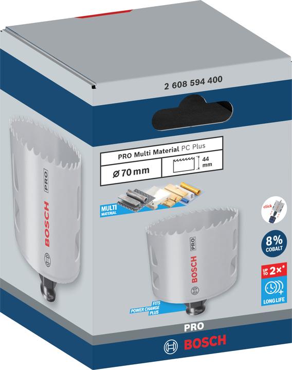 Immagine prodotto Bosch Professional Zubehör Sega a tazza PRO Multi Material PC Plus, 70 mm (70 millimetri)