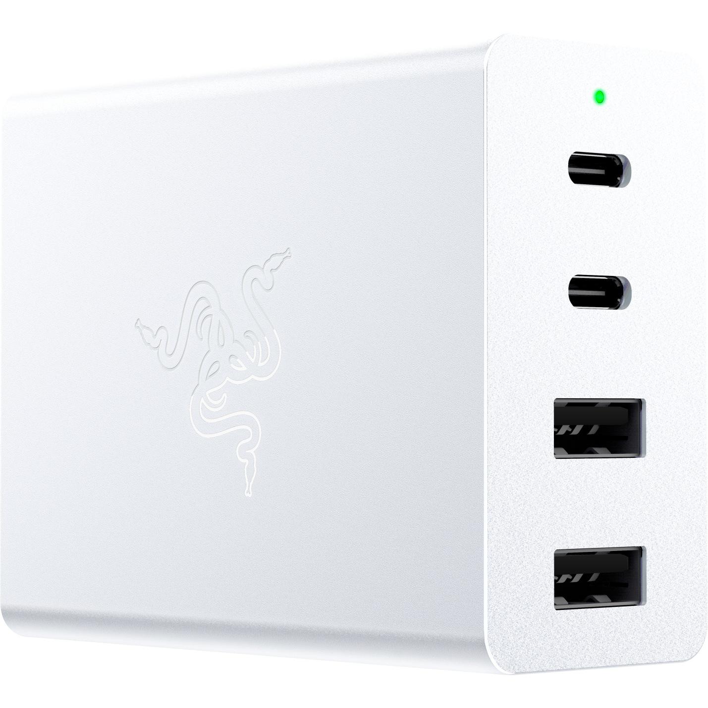 Thumbnail - Razer USB-C GaN Charger (130 W), USB Ladegerät, Weiss