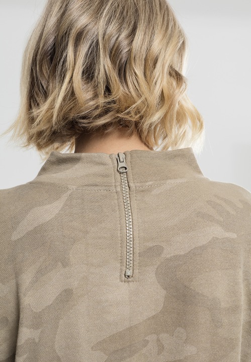 Actual product image Urban Classics Ladies Camo Turtleneck Crew (M)