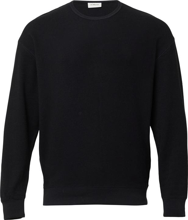 Produktbild s.Oliver Sweatshirt Strukturiertes Relaxed-Fit-Sweatshirt mit Label-Patch (M)