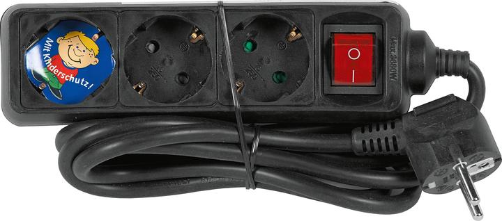 Actual product image REV Table socket outlet 3-fold 1.4 m with switch (3 x, CEE 7/3, 1.40 m)