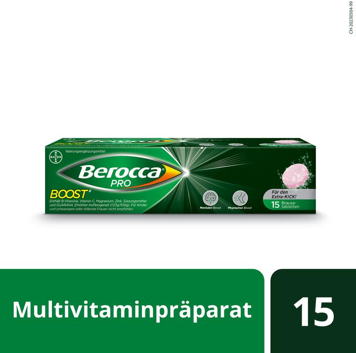 Produktbild Berocca Boost Brausetabletten (15 Stück, Brausetablette, 102 g)