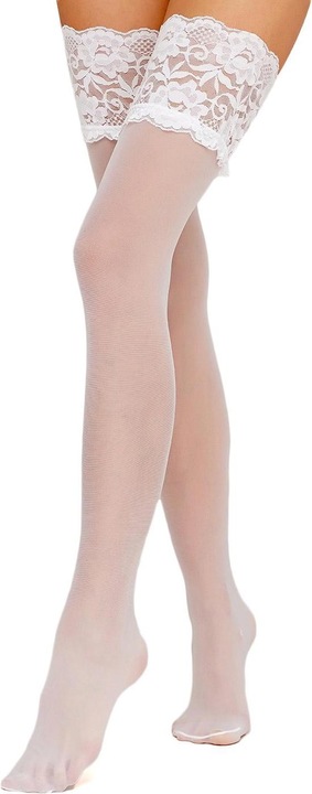 Image du produit Giulia Passion 20 Bas jarretières, couleur blanc, taille 36-40 (20 DEN, 36 - 40)