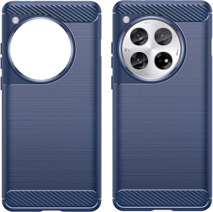 Actual product image Cover-Discount OnePlus 12 - Metal Carbon Look Case blue (OnePlus 12)