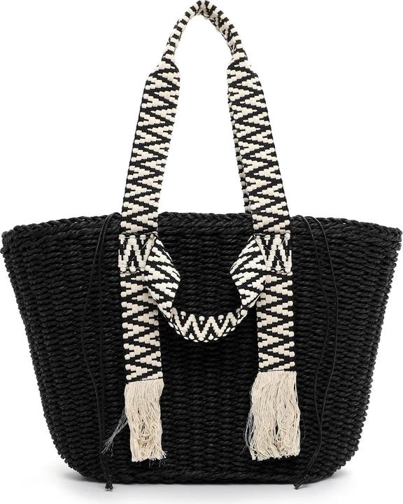 Black, Black 100, Schwarz / Beige