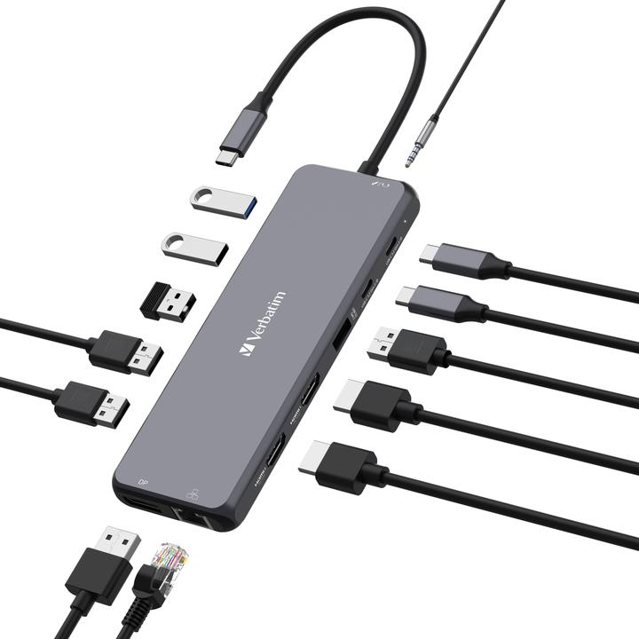 Produktbild Verbatim Pro Multiport Hub CMH-13 (USB-C, 13 Ports)