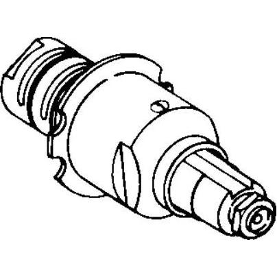 Hansa Temperaturreglereinheit 1/2" Up 59901640, Thermostat, Silber