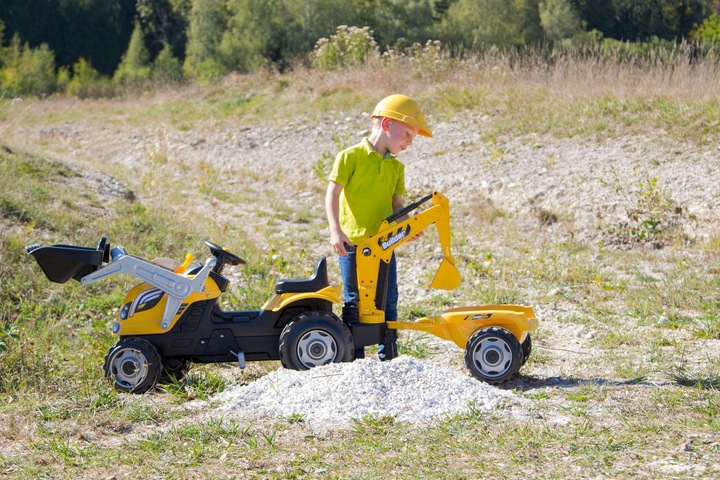 Immagine prodotto Smoby Trattore a pedali Max Builder con rimorchio