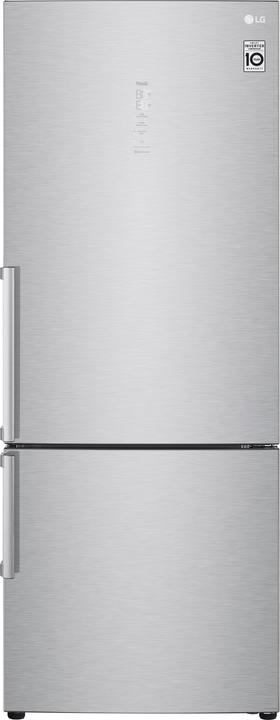 LG GBB569NSAGB Kombinierter Kühlschrank 70cm, Klasse D, 462L, Wi-Fi, Kein Frost, Grau (462 l)
