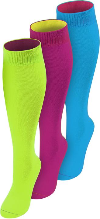 Produktbild Normani 3 Paar Kniestrümpfe mit farbig abgesetztem Bund Bi-Color - 9993 (3er Pack, 43 - 46)