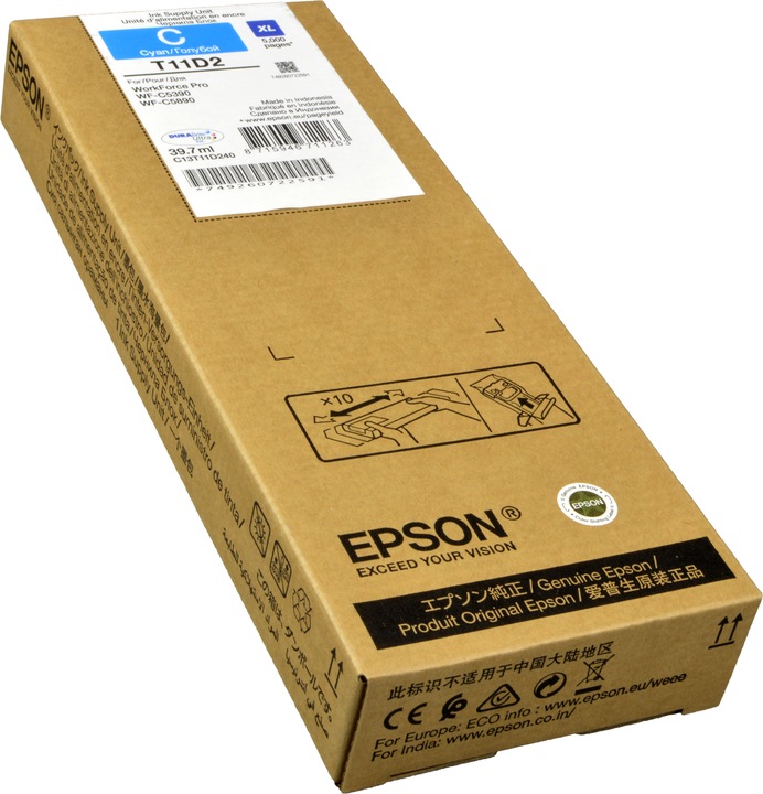 Produktbild Epson WF-C53xx/WF-C58xx Series Ink Cartridge XL Cyan 5,000 pages (C)