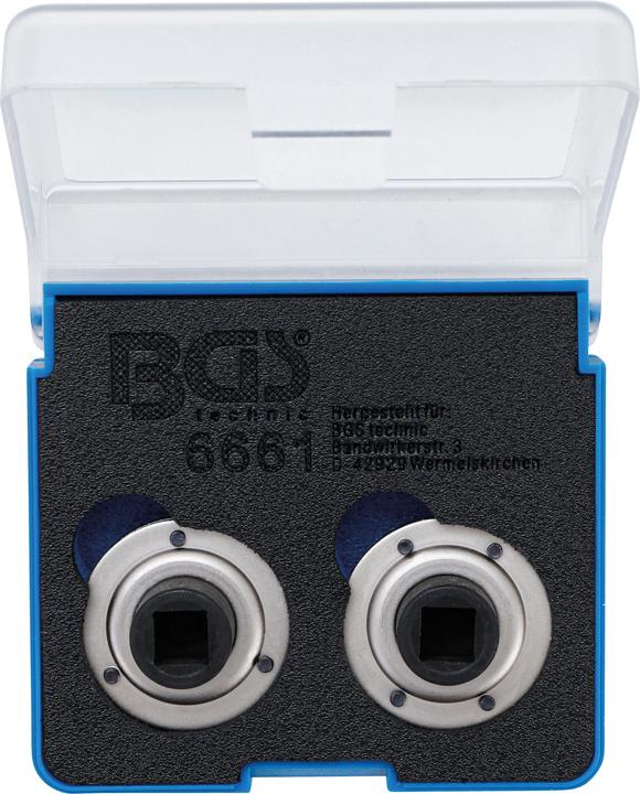 Actual product image BGS Brake Piston Reset Adaptor Set universal with 2 & 3 Pins 2 pcs. (Rear brake, Brake kit, 2)