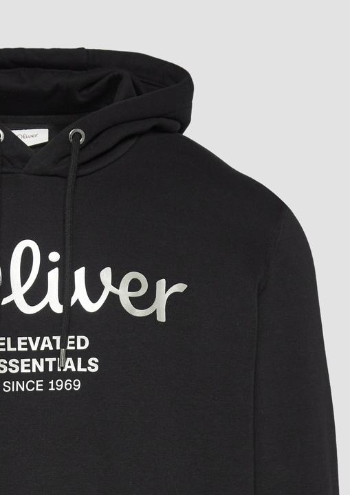 Produktbild s.Oliver Sweatshirt Hoodie mit Gold- oder Silber-Print (S)