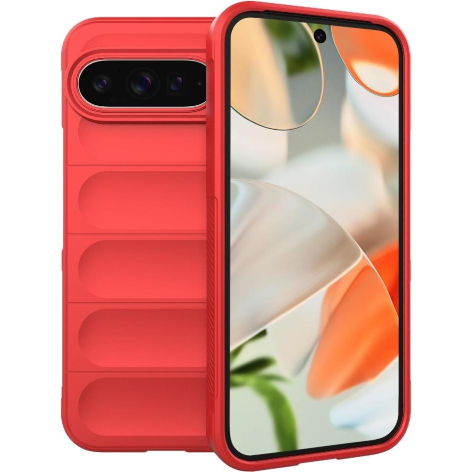 Screenguard CloudCase Copertura per Google Pixel 9 Pro XL (Google Pixel 9 Pro XL), Cover smartphone, Rosso