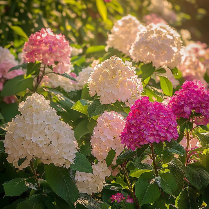 Produktbild Plant in a Box Hortensia Paniculata 'Pink Lady', 'Phantom', 'Silver Dollar' - 6er Set Hortensien (25 cm)