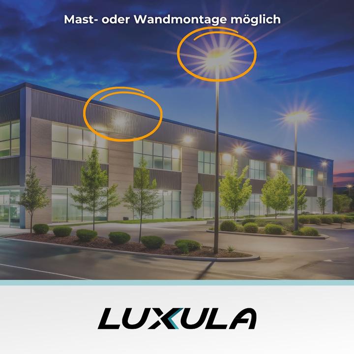 Produktbild Luxula LED-Strassenleuchte LX800100, 50W, 6000lm, 4000K, neutralweiss, IP65 (6000 lm, IP65)