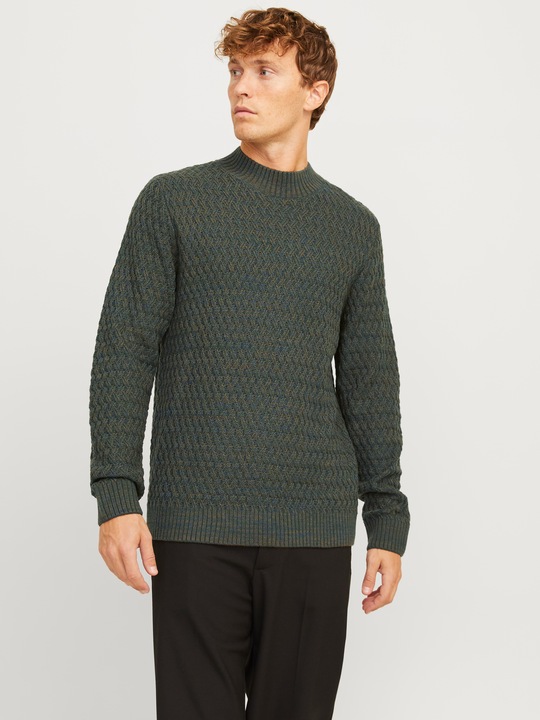 Actual product image Jack & Jones Plain knitted jumper with round neck Knitted jumper with round neck (XS)