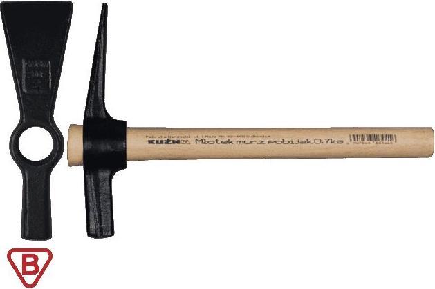 Produktbild Kuźnia Kalvė Sulkovičius Hammer Ziegelhammer 700 g 320 mm (MLO MUR 0,7K) (880 g)