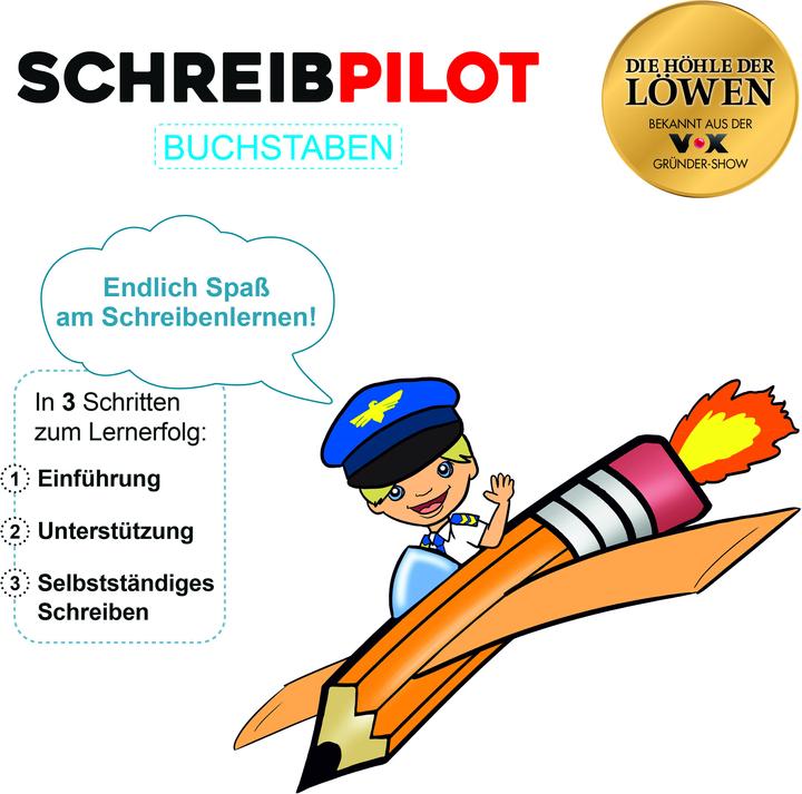 Produktbild Die Höhle der Löwen Schulheft Schreibpilot DIN-A4 Buchstaben (A4, Gepunktet)
