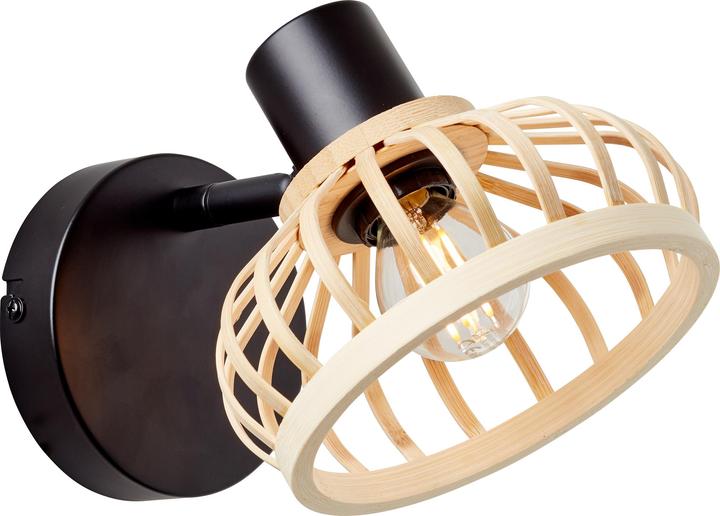 Produktbild Brilliant Norah Wandspot holz hell/schwarz (E14)