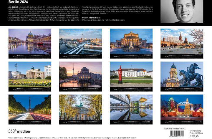 Actual product image Berlin Premium Calendar 2026 (50 x 35 cm)