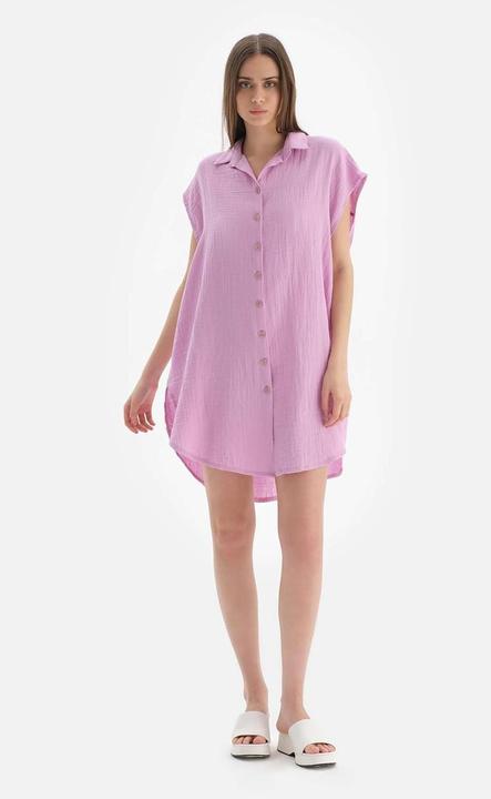 Immagine prodotto Dagi Camicia Moda Viola Maglia Maniche Corte (40)