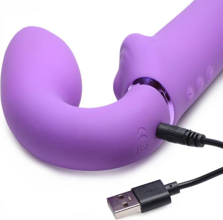 Productafbeelding XR Brands GPulse Vibrierender halterloser Strapon Lila