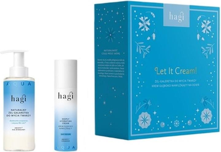 Produktbild Hagi Hagiset Let It Cream Aqua Zone Moisturizing Day Cream 50ml und Gel-Gel Face Wash 150ml (Gesichtspflege Set)