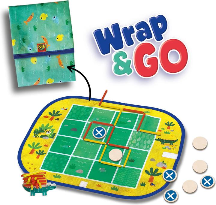 Actual product image Ses Wrap and Go Travel Games, 3in1 (German, French, English)