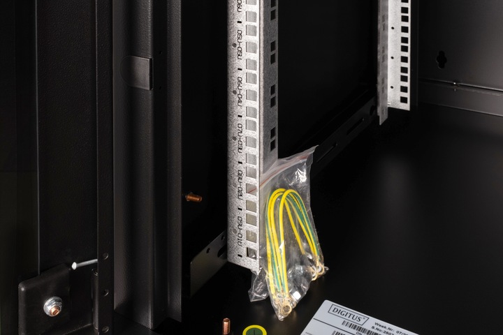 Actual product image Digitus DN-19 09U-6/6-SW Wall cabinet black (9 RU, 19 inch rack)