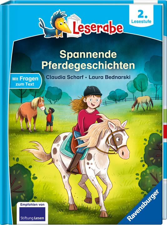 Actual product image Ravensburger Leserabe - 2. Lesestufe: Spannende Pferdegeschichten (German, Claudia Scharf, Laura Bednarski, 2024)