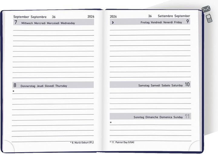 Produktbild Biella Taschenagenda Tell (8,5 x 12,5 cm)