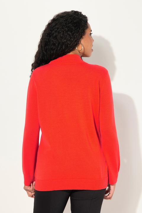 Immagine prodotto Ulla Popken Maglione con lana e seta, collo alto e maniche lunghe (50, 52)