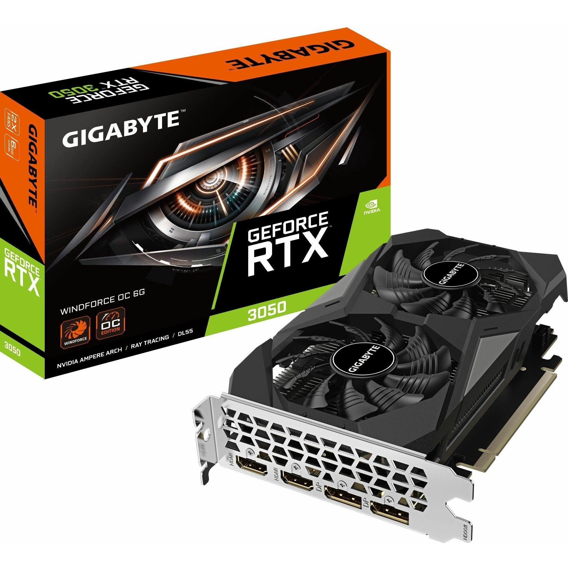 Gigabyte GeForce RTX 3050 Windforce OC (6 GB), Grafikkarte