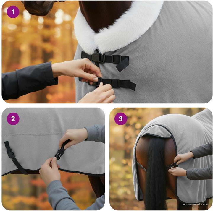 Produktbild vidaXL Pferdedecke (165 cm)