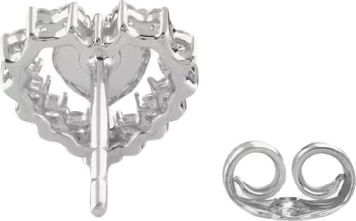 Immagine prodotto Guess Orecchini JARDIN HEART & CRYS STUDS da 10MM (Argento 925)