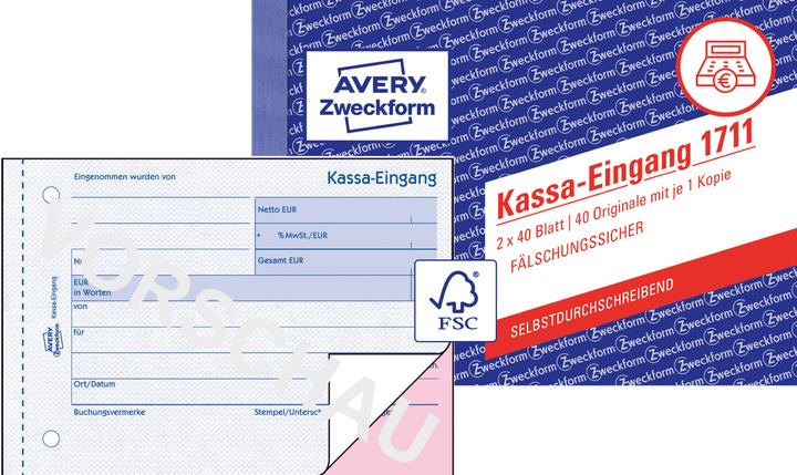 Produktbild Avery Kassa-Eingang (80x)
