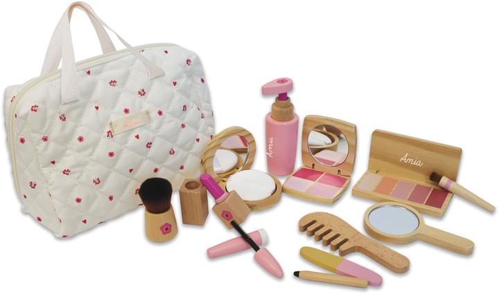 Produktbild Amia Holz Kosmetik-Set, inklusive Tasche