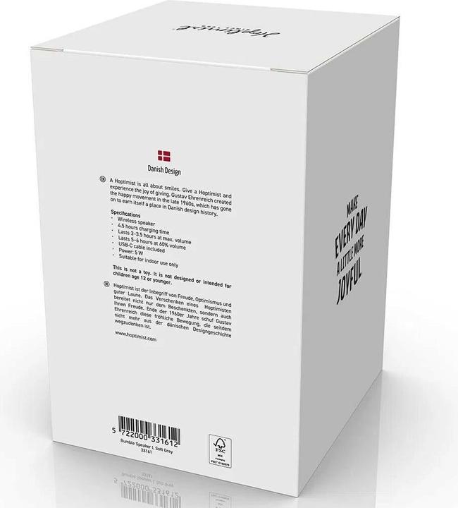 Produktbild Hoptimist Speaker L Soft Grey 15cm (6 h)